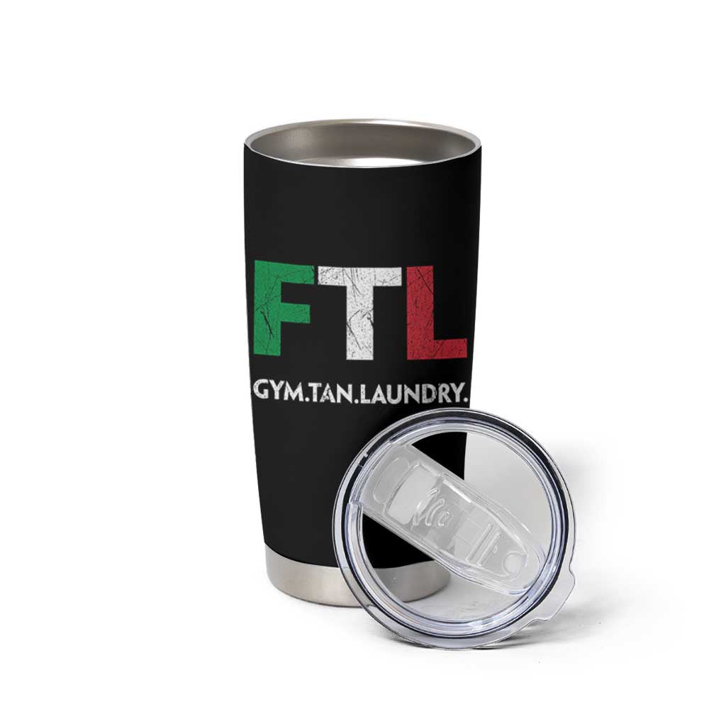 Gym Tan Laundry GTL Italian Flag Tumbler Cup - Wonder Print Shop