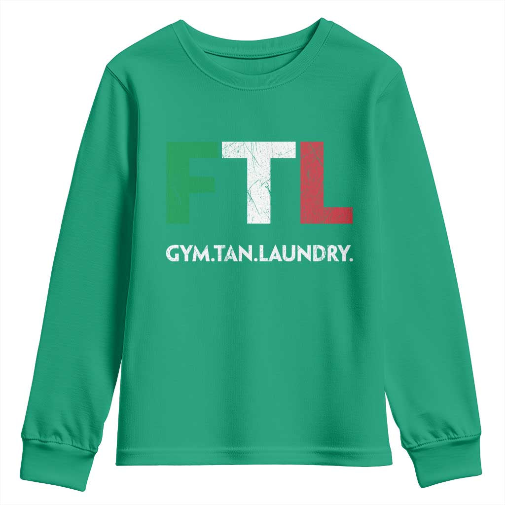 Gym Tan Laundry GTL Italian Flag Youth Sweatshirt - Wonder Print Shop