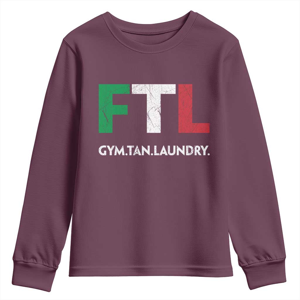 Gym Tan Laundry GTL Italian Flag Youth Sweatshirt - Wonder Print Shop