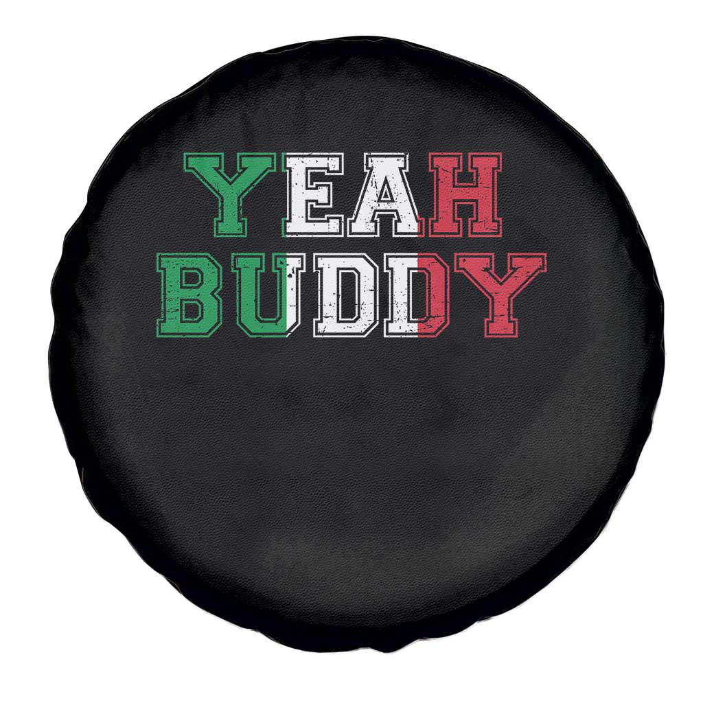 Yeah Buddy Italian Flag Spare Tire Cover Vintage Retro - Wonder Print Shop
