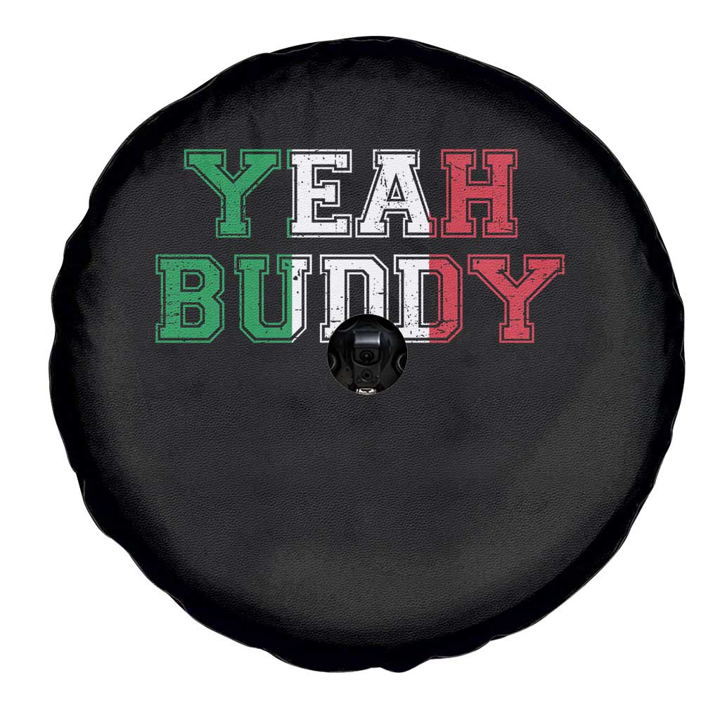 Yeah Buddy Italian Flag Spare Tire Cover Vintage Retro - Wonder Print Shop