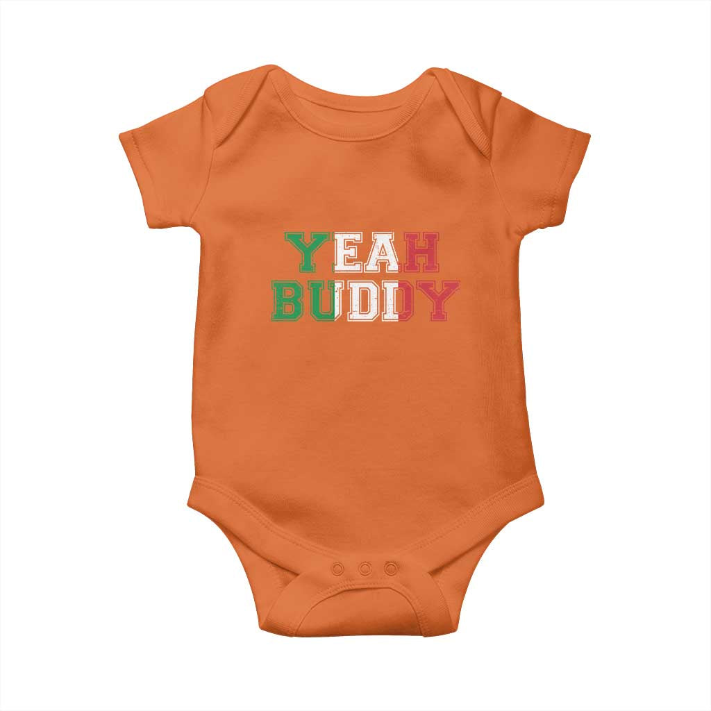 Yeah Buddy Italian Flag Baby Onesie Vintage Retro - Wonder Print Shop