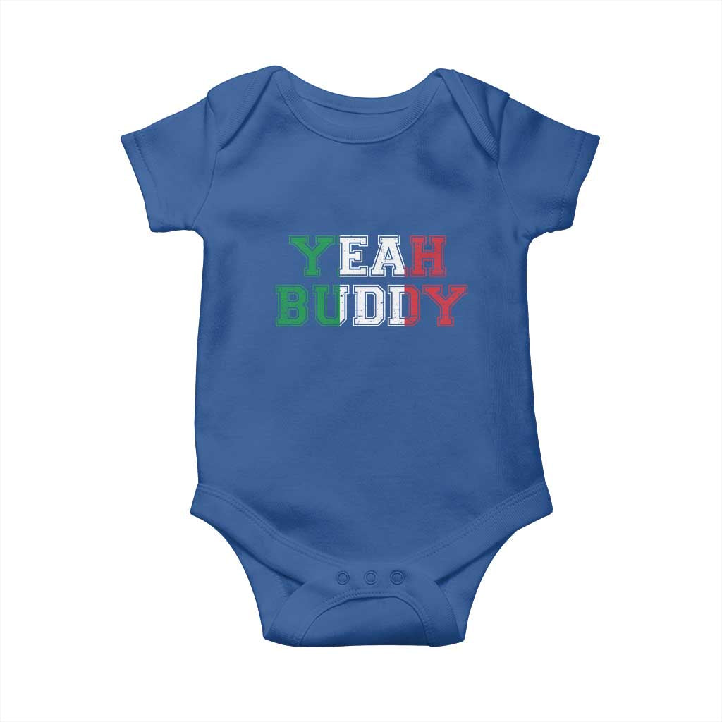Yeah Buddy Italian Flag Baby Onesie Vintage Retro - Wonder Print Shop