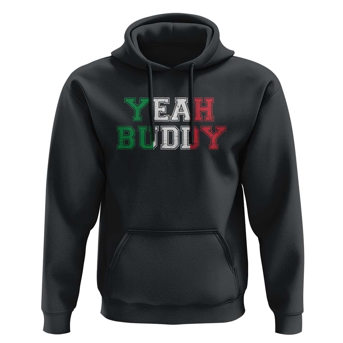 Yeah Buddy Italian Flag Hoodie Vintage Retro - Wonder Print Shop