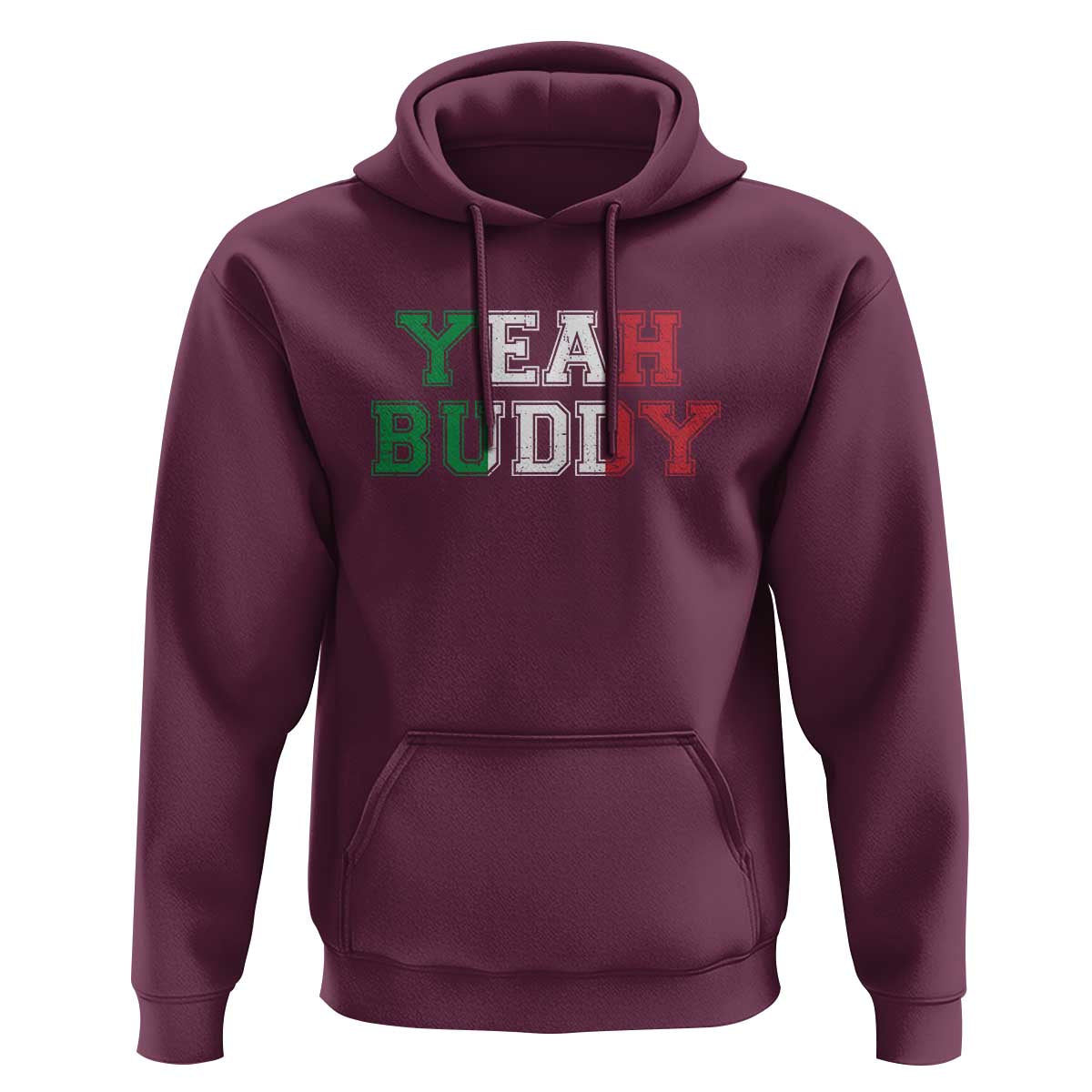 Yeah Buddy Italian Flag Hoodie Vintage Retro - Wonder Print Shop