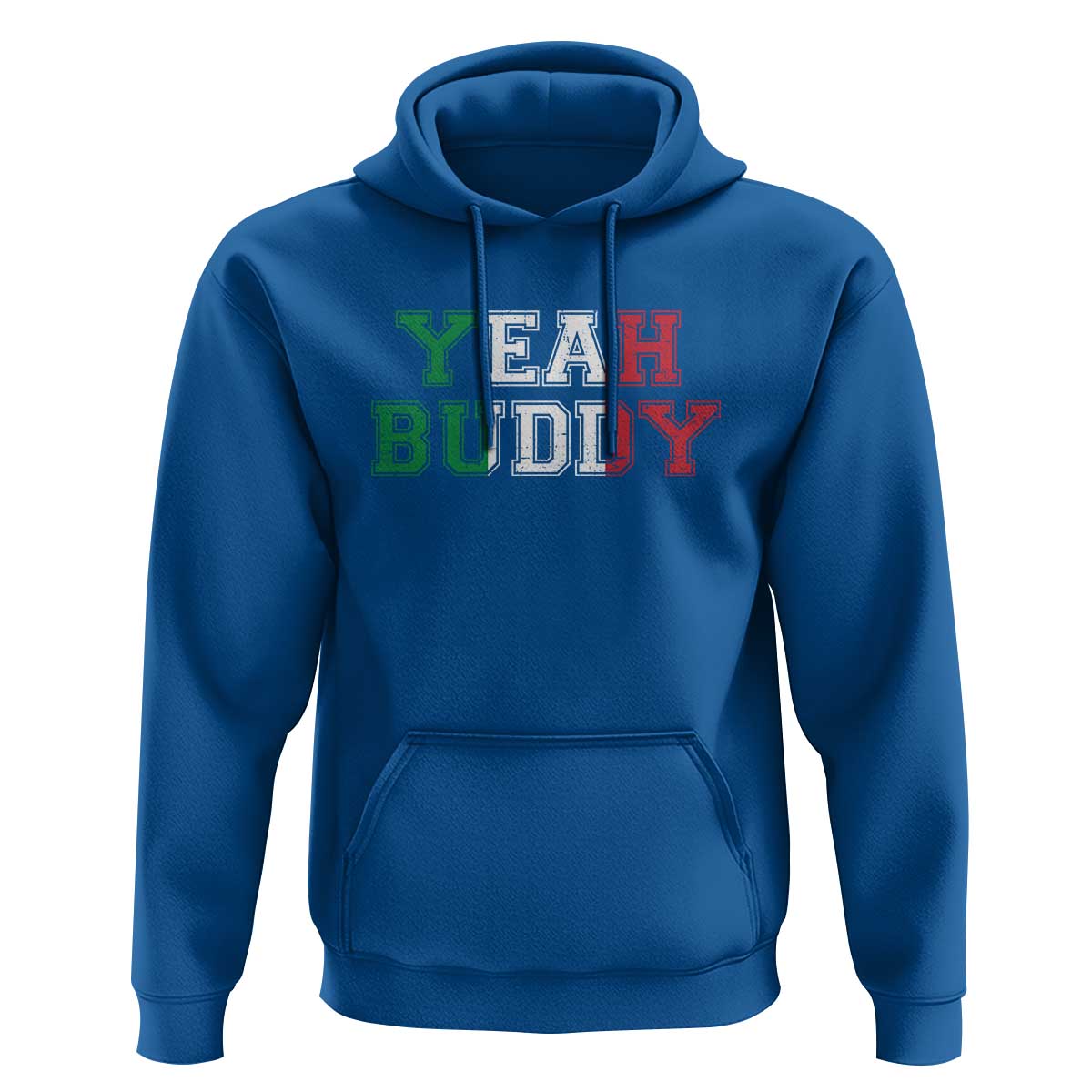 Yeah Buddy Italian Flag Hoodie Vintage Retro - Wonder Print Shop
