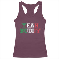 Yeah Buddy Italian Flag Racerback Tank Top Vintage Retro - Wonder Print Shop