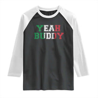 Yeah Buddy Italian Flag Raglan Shirt Vintage Retro - Wonder Print Shop