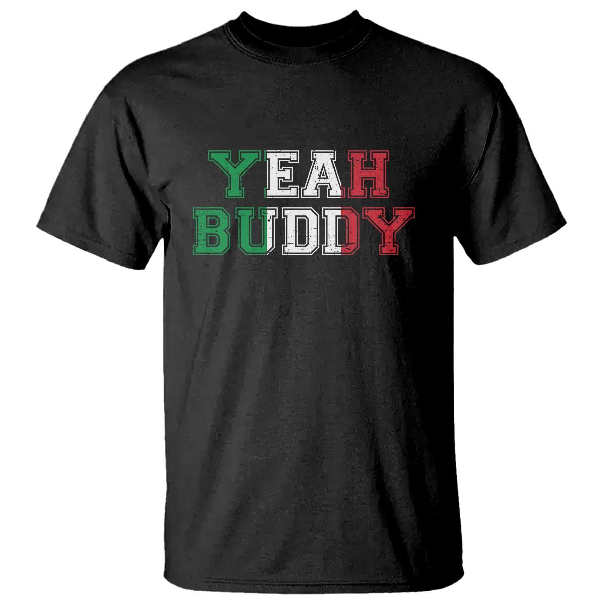 Yeah Buddy Italian Flag T Shirt Vintage Retro - Wonder Print Shop