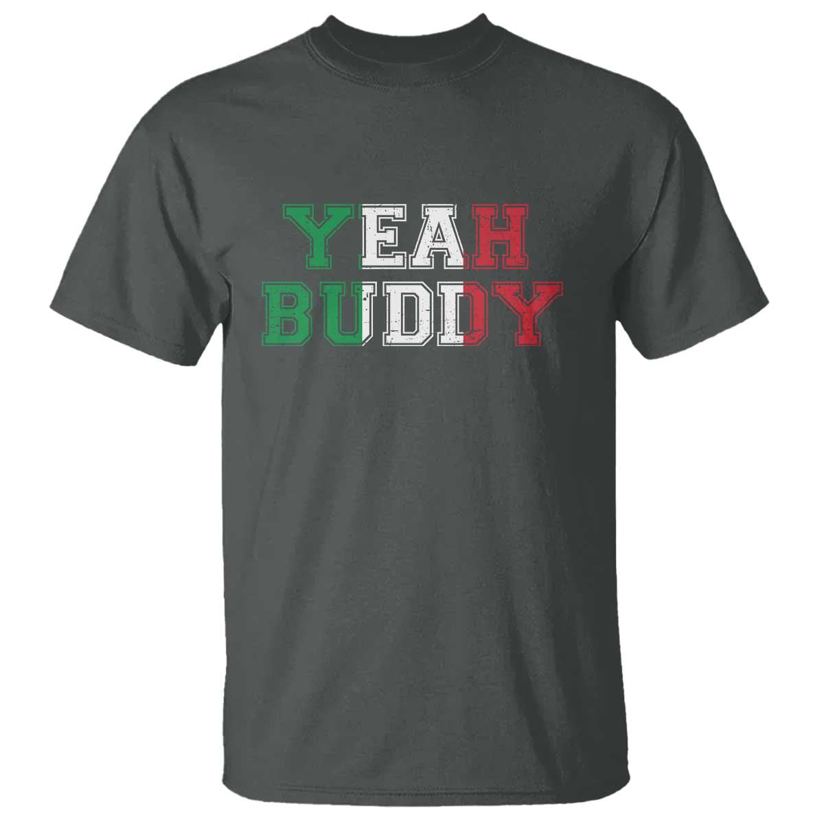 Yeah Buddy Italian Flag T Shirt Vintage Retro - Wonder Print Shop