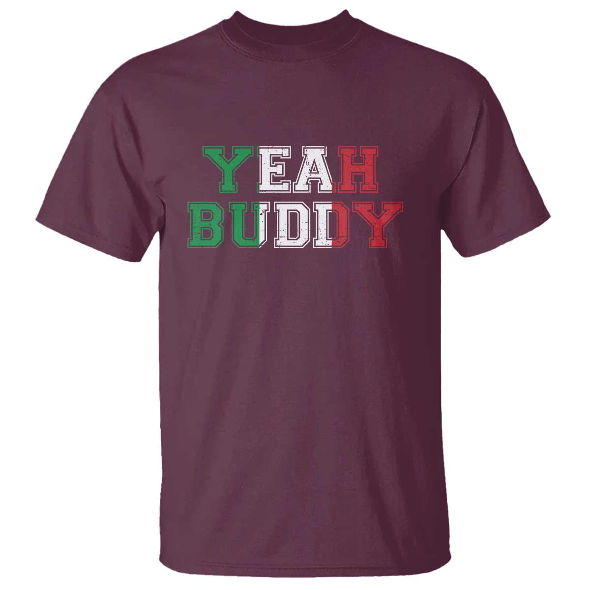 Yeah Buddy Italian Flag T Shirt Vintage Retro - Wonder Print Shop