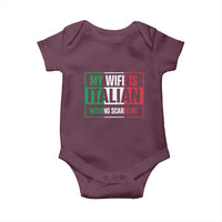My Wife is Italian Nothing Scares Me Baby Onesie Funny Husband Italia Flag - Wonder Print Shop