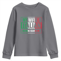 My Wife is Italian Nothing Scares Me Youth Sweatshirt Funny Husband Italia Flag - Wonder Print Shop
