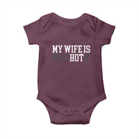 Funny Husband Baby Onesie My Wife Is Psychotic Humor Sarcasm - Wonder Print Shop