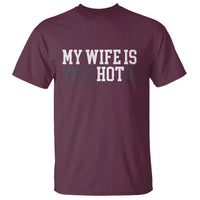 Funny Husband T Shirt My Wife Is Psychotic Humor Sarcasm - Wonder Print Shop