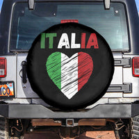 Italian Flag Heart Spare Tire Cover Retro Vintage Italia Graphic