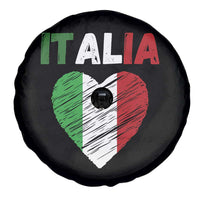 Italian Flag Heart Spare Tire Cover Retro Vintage Italia Graphic