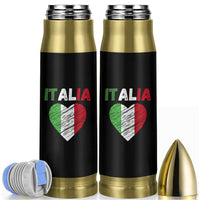 Italian Flag Heart Bullet Tumbler Retro Vintage Italia Graphic
