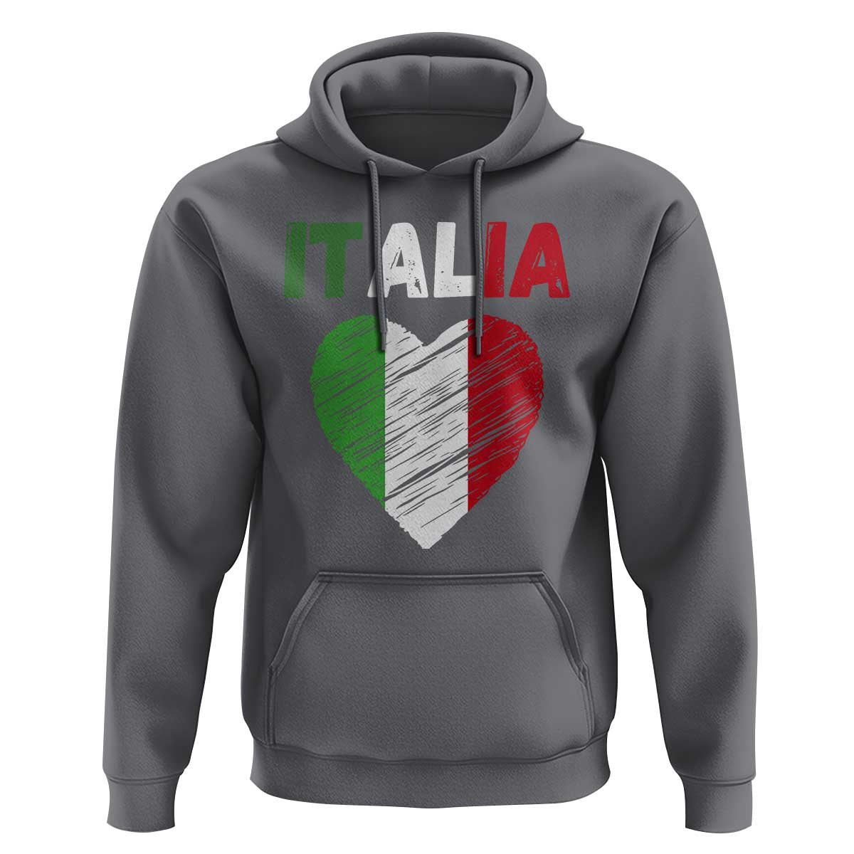 Italian Flag Heart Hoodie Retro Vintage Italia Graphic