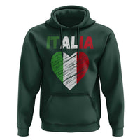 Italian Flag Heart Hoodie Retro Vintage Italia Graphic