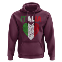 Italian Flag Heart Hoodie Retro Vintage Italia Graphic