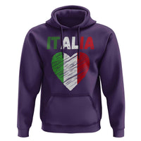 Italian Flag Heart Hoodie Retro Vintage Italia Graphic