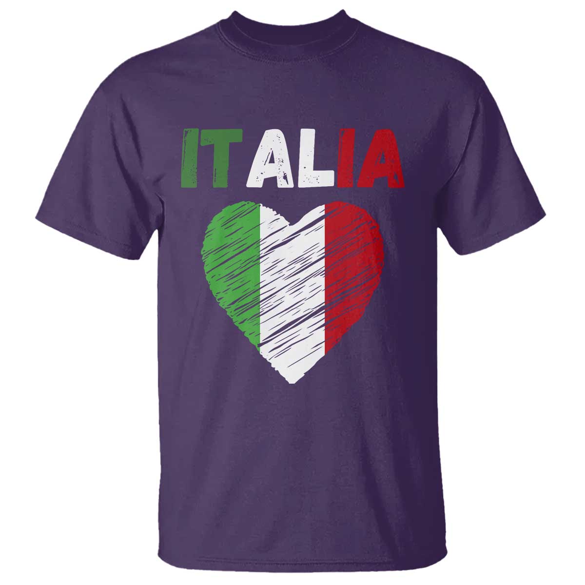 Italian Flag Heart T Shirt Retro Vintage Italia Graphic