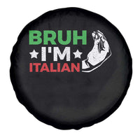 Bruh Im Italian Spare Tire Cover Italy Flag Italian Festival Funny Italian - Wonder Print Shop