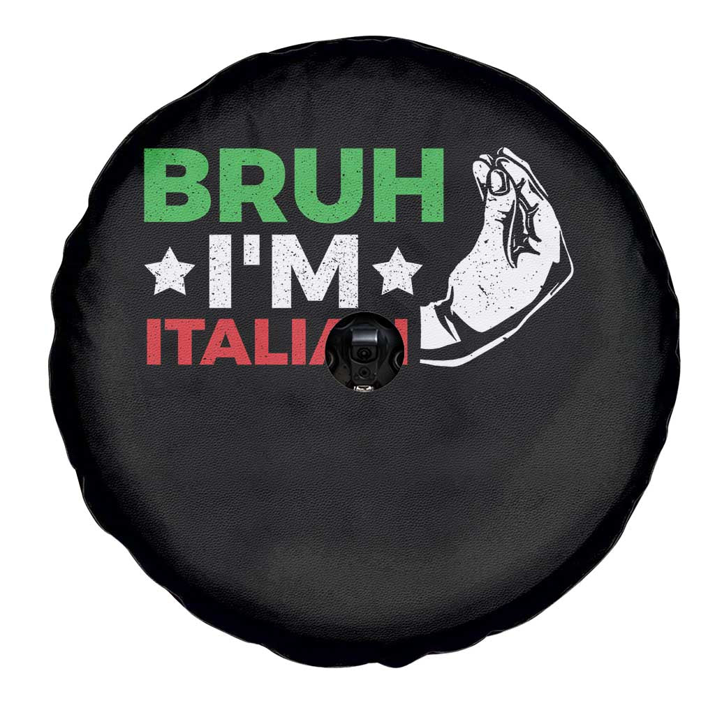 Bruh Im Italian Spare Tire Cover Italy Flag Italian Festival Funny Italian - Wonder Print Shop