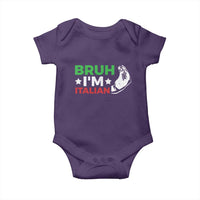 Bruh Im Italian Baby Onesie Italy Flag Italian Festival Funny Italian - Wonder Print Shop