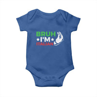 Bruh Im Italian Baby Onesie Italy Flag Italian Festival Funny Italian - Wonder Print Shop