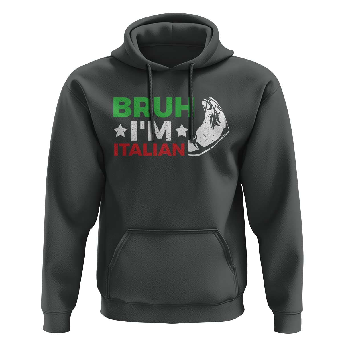 Bruh Im Italian Hoodie Italy Flag Italian Festival Funny Italian - Wonder Print Shop