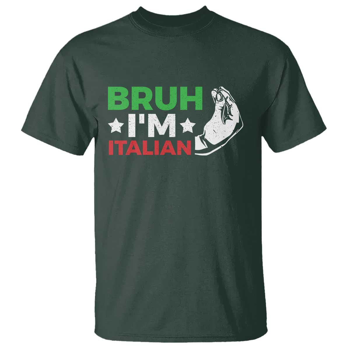 Bruh Im Italian T Shirt Italy Flag Italian Festival Funny Italian - Wonder Print Shop