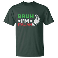 Bruh Im Italian T Shirt Italy Flag Italian Festival Funny Italian - Wonder Print Shop