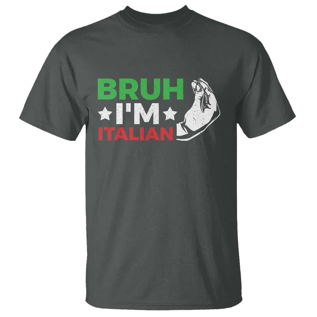 Bruh Im Italian T Shirt Italy Flag Italian Festival Funny Italian - Wonder Print Shop