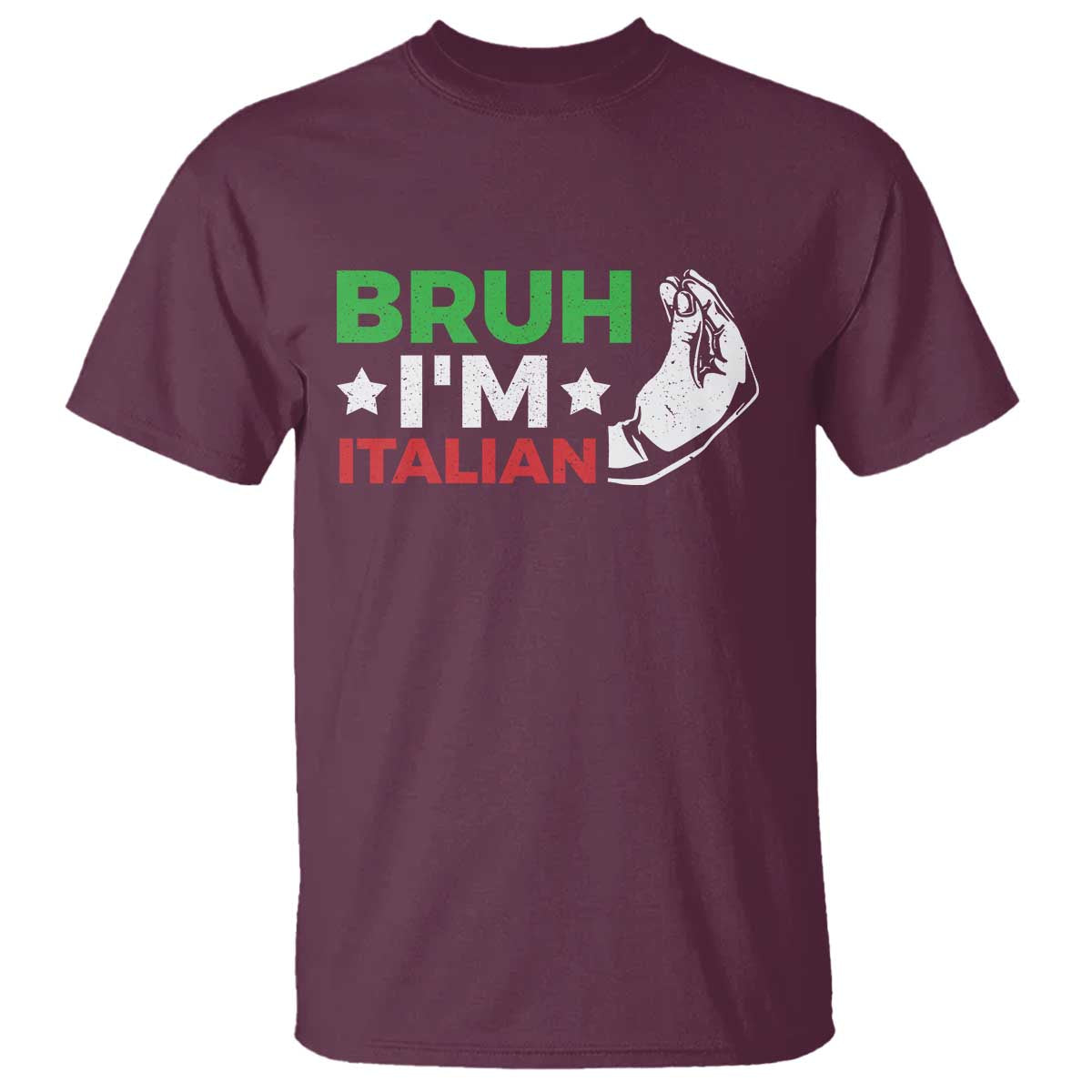Bruh Im Italian T Shirt Italy Flag Italian Festival Funny Italian - Wonder Print Shop