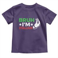 Bruh Im Italian Toddler T Shirt Italy Flag Italian Festival Funny Italian - Wonder Print Shop