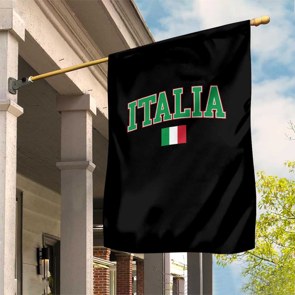 Vintage Italia Garden Flag Print Retro Varsity Italian Apparel - Wonder Print Shop