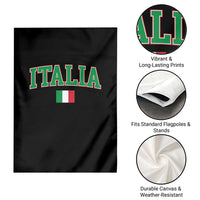 Vintage Italia Garden Flag Print Retro Varsity Italian Apparel - Wonder Print Shop