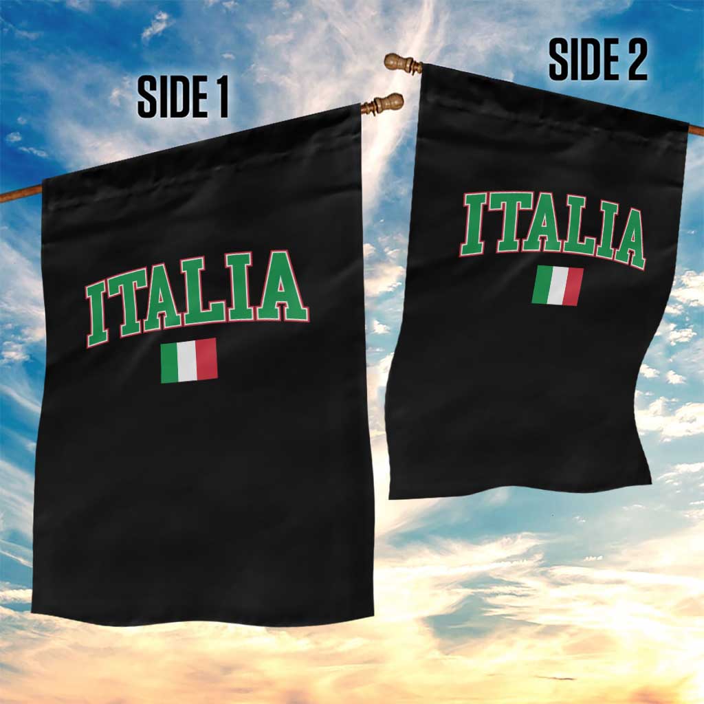 Vintage Italia Garden Flag Print Retro Varsity Italian Apparel - Wonder Print Shop