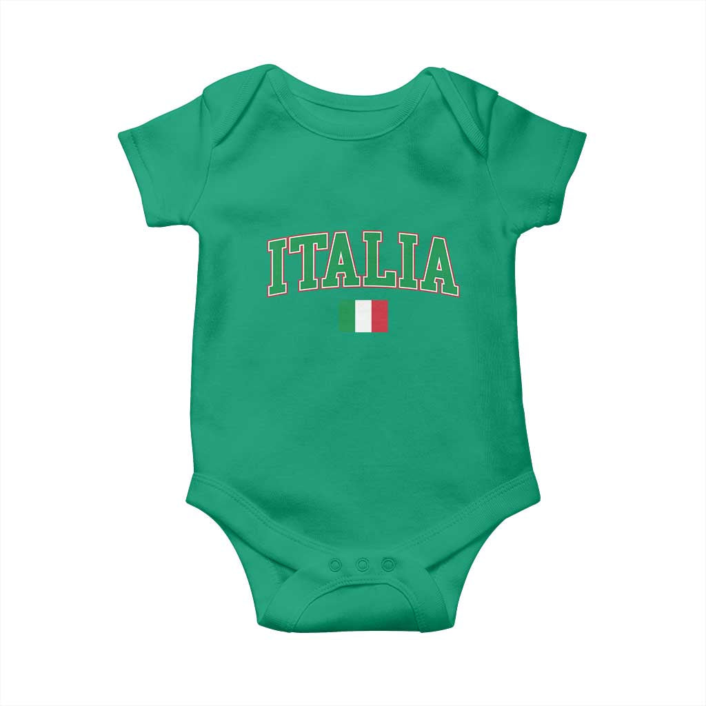 Vintage Italia Baby Onesie Print Retro Varsity Italian Apparel - Wonder Print Shop