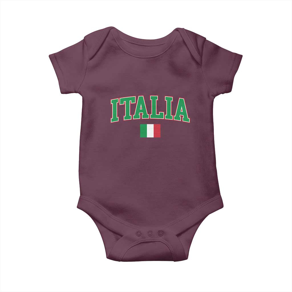 Vintage Italia Baby Onesie Print Retro Varsity Italian Apparel - Wonder Print Shop