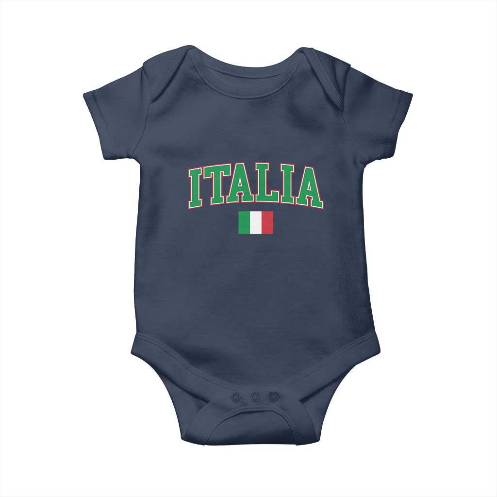 Vintage Italia Baby Onesie Print Retro Varsity Italian Apparel - Wonder Print Shop