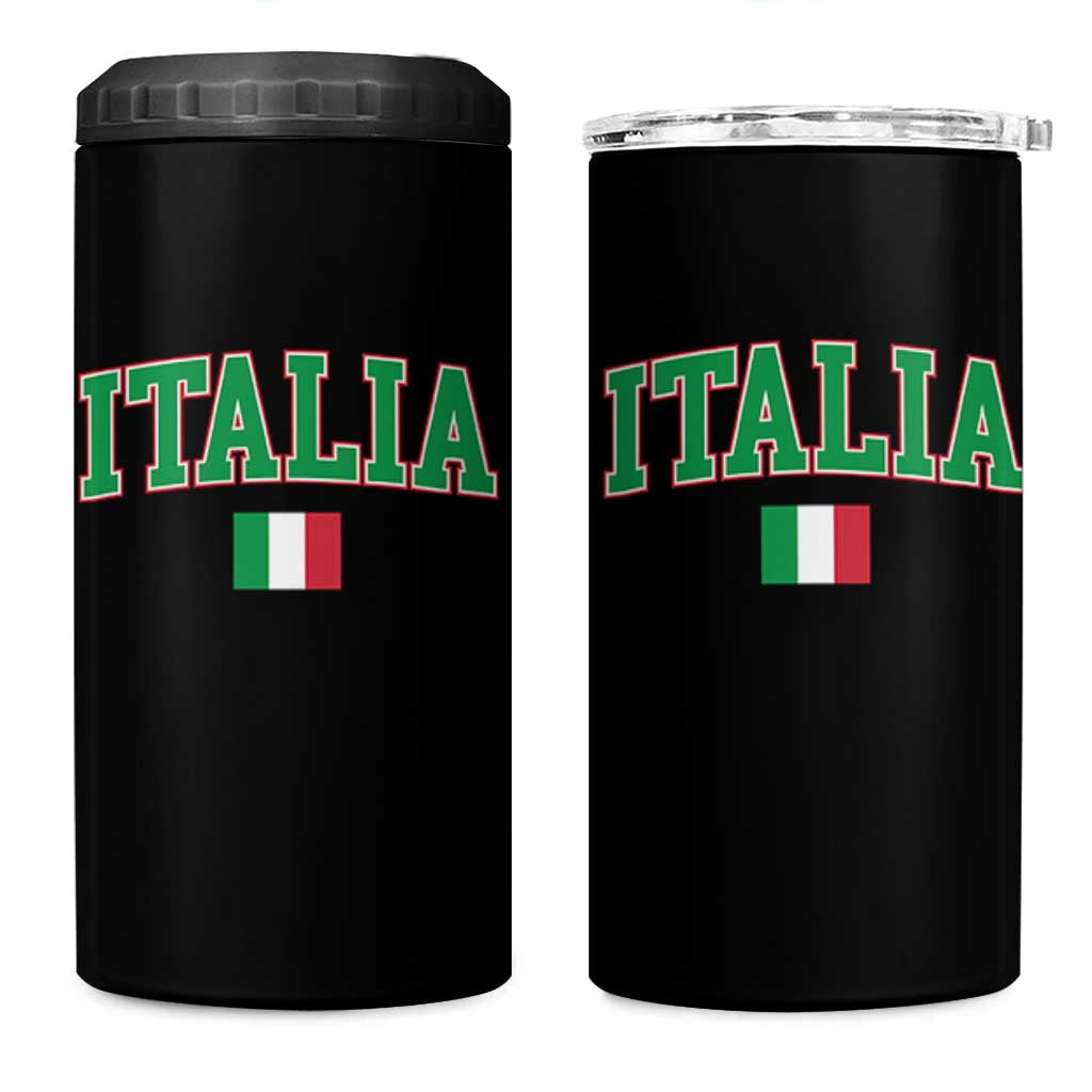 Vintage Italia 4 in 1 Can Cooler Tumbler Print Retro Varsity Italian Apparel - Wonder Print Shop