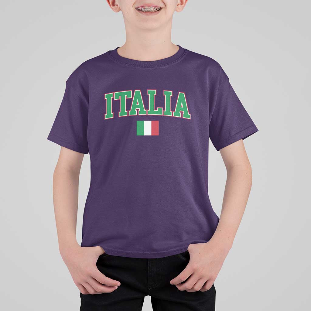 Vintage Italia T Shirt For Kid Print Retro Varsity Italian Apparel - Wonder Print Shop