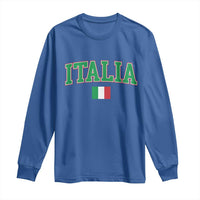 Vintage Italia Long Sleeve Shirt Print Retro Varsity Italian Apparel - Wonder Print Shop
