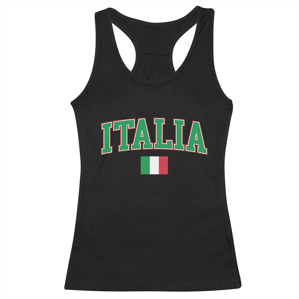 Vintage Italia Racerback Tank Top Print Retro Varsity Italian Apparel - Wonder Print Shop