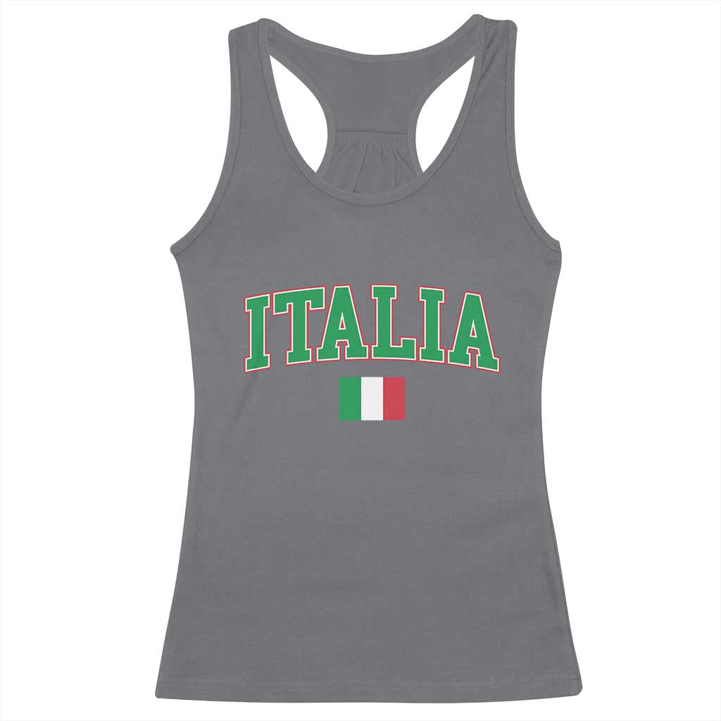 Vintage Italia Racerback Tank Top Print Retro Varsity Italian Apparel - Wonder Print Shop