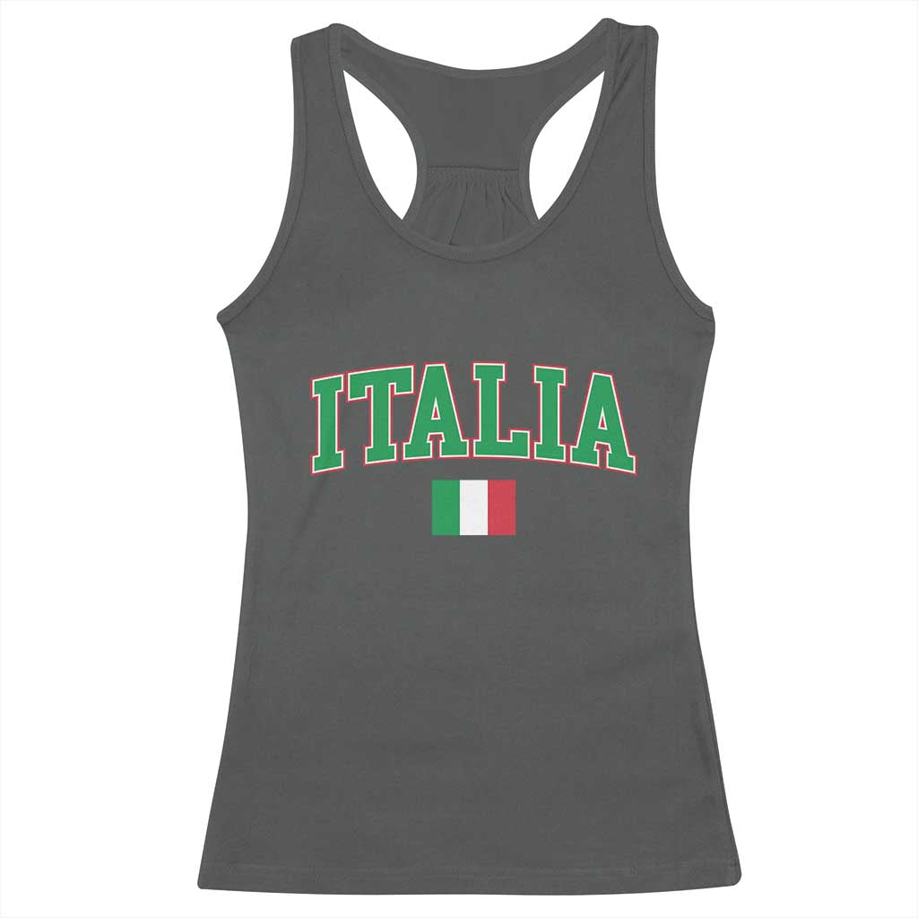 Vintage Italia Racerback Tank Top Print Retro Varsity Italian Apparel - Wonder Print Shop