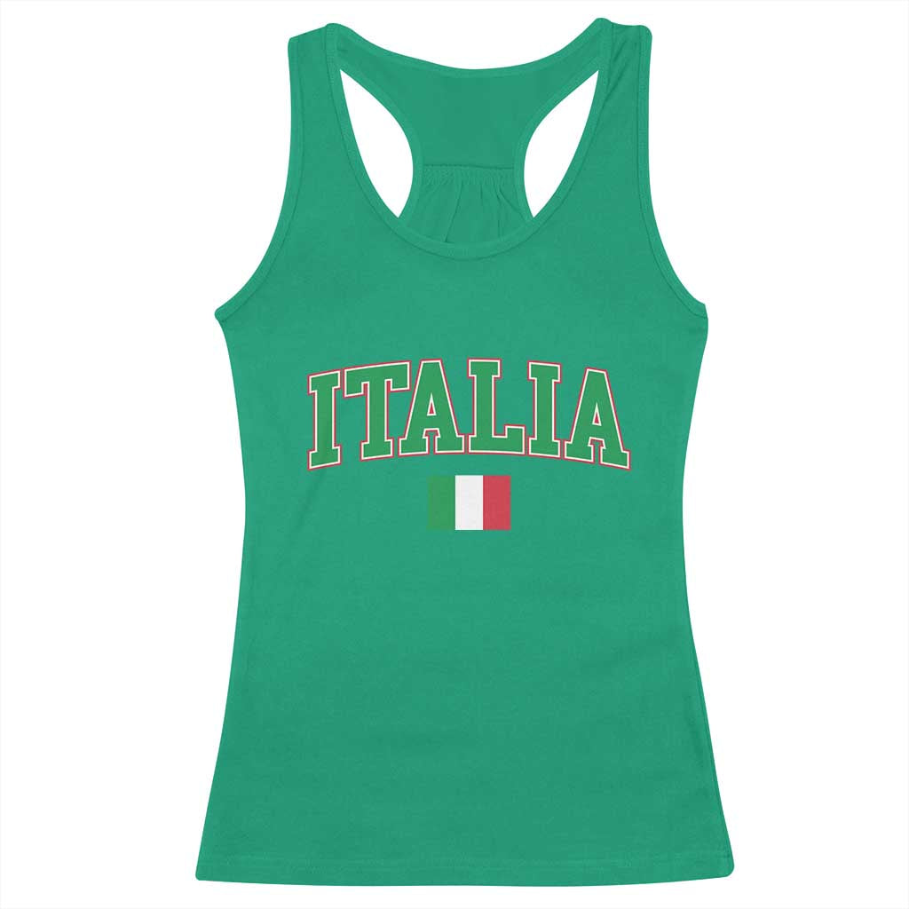 Vintage Italia Racerback Tank Top Print Retro Varsity Italian Apparel - Wonder Print Shop
